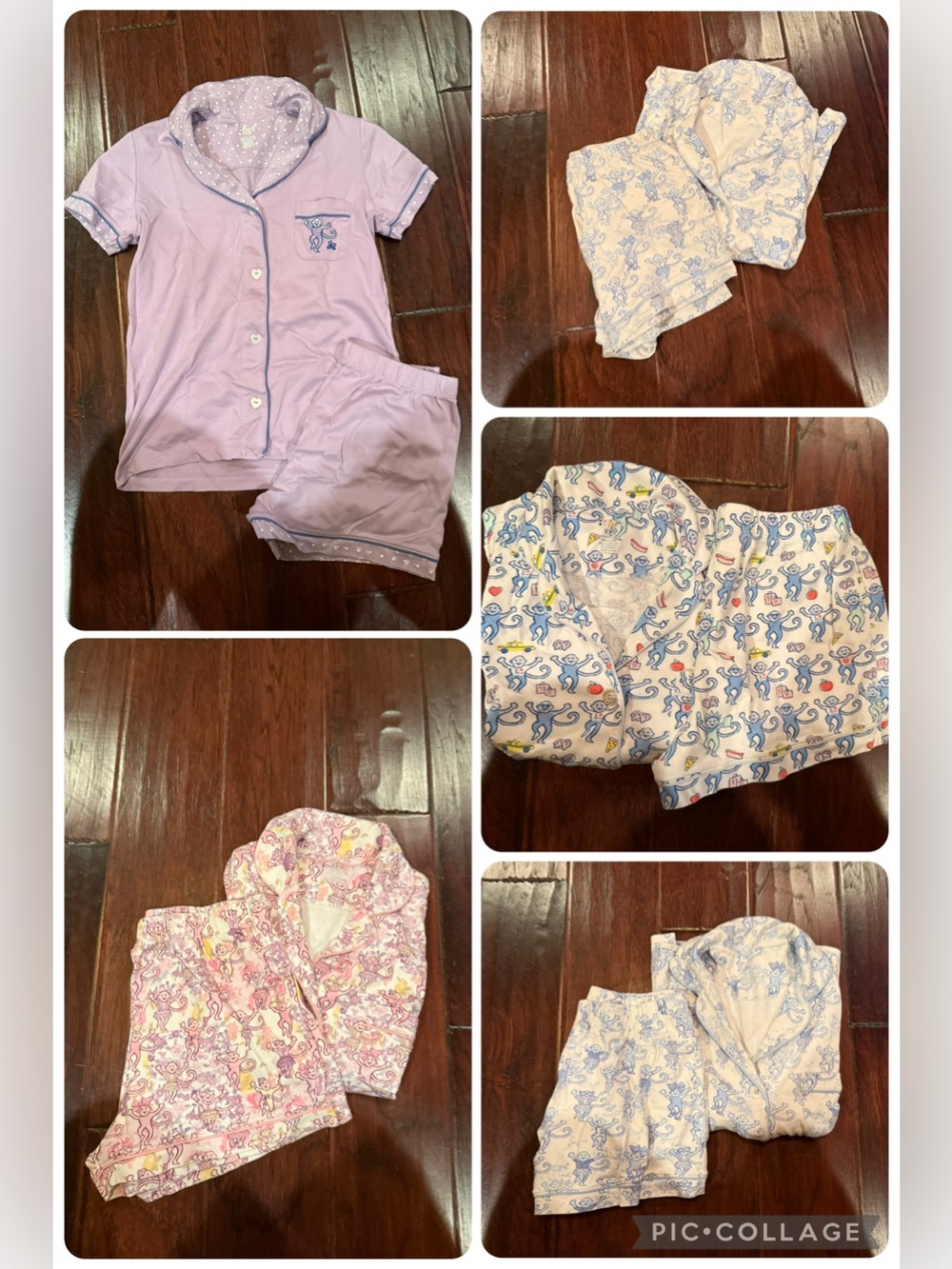 Roller Rabbit lot of 5 xxs pajama sets